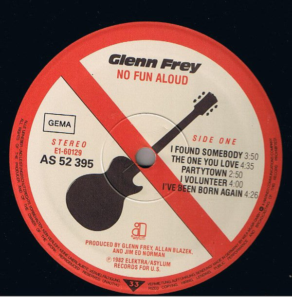 Glenn Frey : No Fun Aloud (LP, Album)