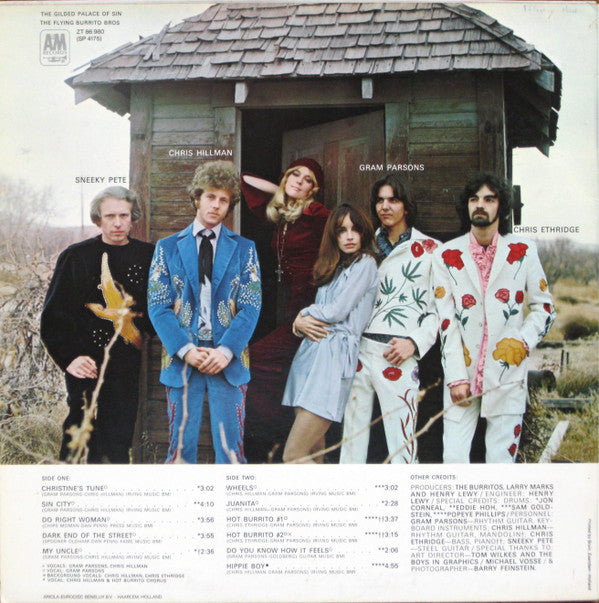 The Flying Burrito Bros : The Gilded Palace Of Sin (LP, Album)