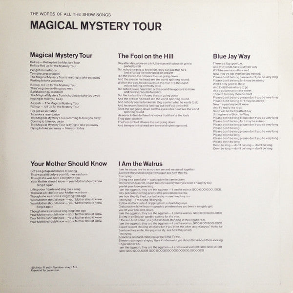 The Beatles : Magical Mystery Tour (LP, Comp, RE, Yel)