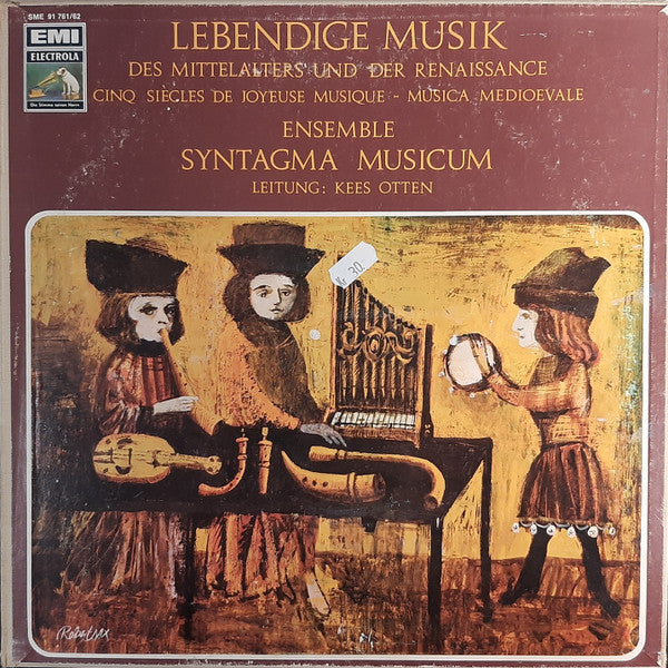 Syntagma Musicum, Kees Otten : Lebendige Musik Des Mittelalters Und Der Renaissance / Cinq Siècles De Jozeuse Musique / Musica Medioevale (2xLP + Box)