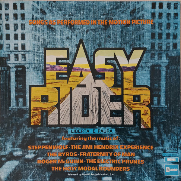 Various : Easy Rider (Songs as performed in the motion picture)  Libertà e Paura (LP, Comp, blu)