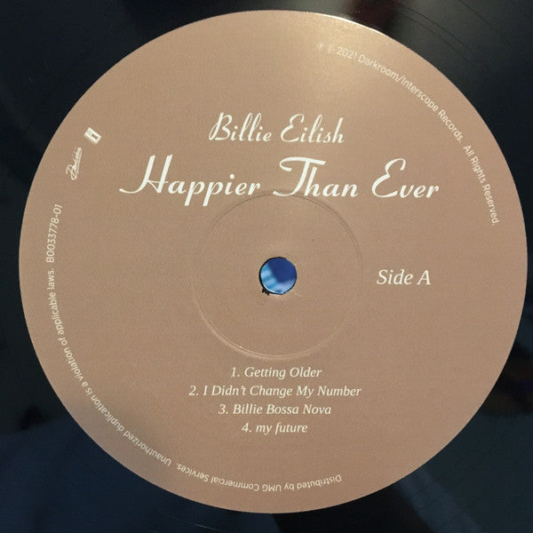 Billie Eilish : Happier Than Ever (2xLP, Album)