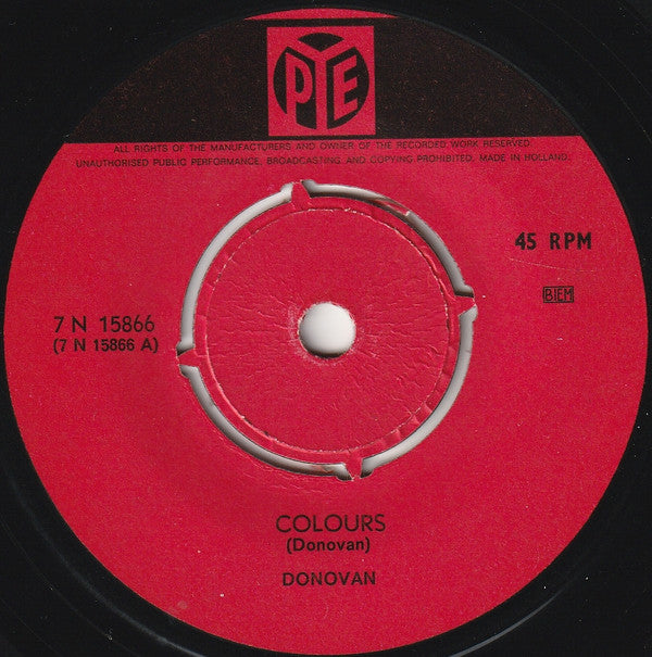 Donovan : Colours (7", Single, 4-P)