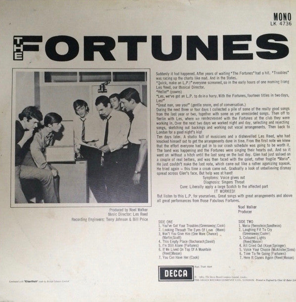 The Fortunes : The Fortunes (LP, Album, Mono)