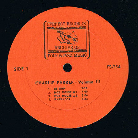 Charlie Parker : Charlie Parker Volume III (LP, Comp)