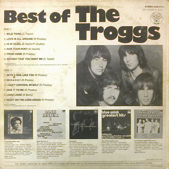 The Troggs : Best Of The Troggs (LP, Comp)