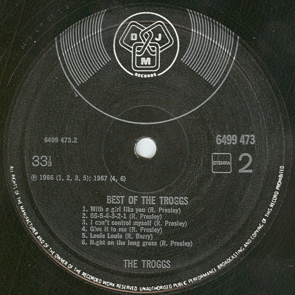 The Troggs : Best Of The Troggs (LP, Comp)