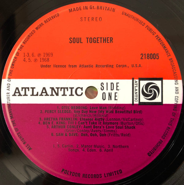 Various : Soul Together (LP, Comp)