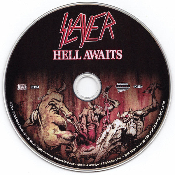 Slayer : Hell Awaits (CD, Album, RE, RM, Dig)