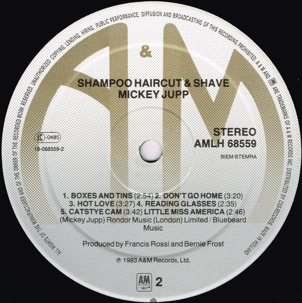 Mickey Jupp : Shampoo Haircut And Shave (LP, Album)