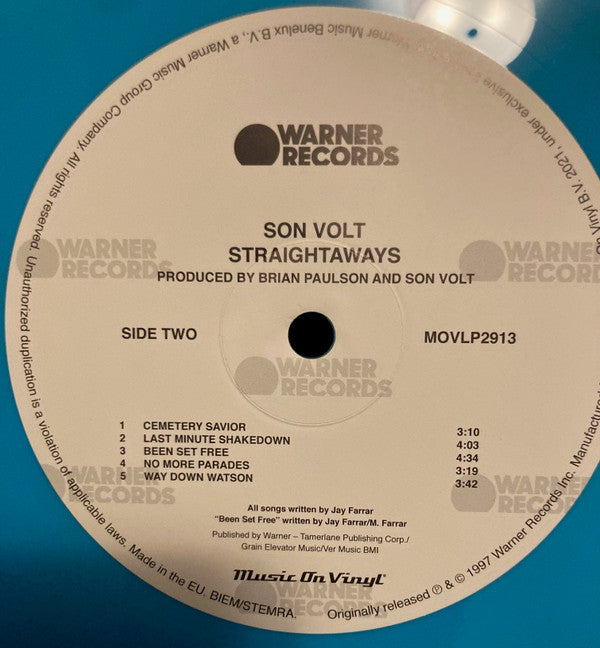 Son Volt : Straightaways (LP, Album, Ltd, Num, RE, Tur)