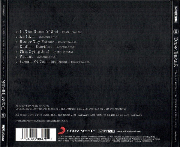 Dream Theater : Train Of Thought Instrumental Demos (2003) (CD, Album, Ltd, RE, RM, S/Edition)