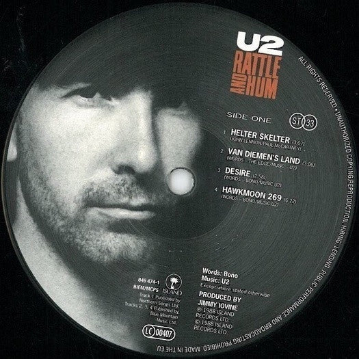 U2 : Rattle And Hum (2xLP, Album, RE, 180)