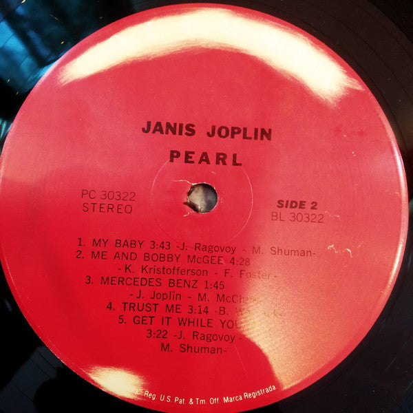 Janis Joplin : Pearl (LP, Album)