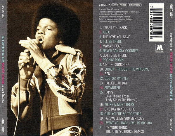 Michael Jackson With Jackson 5, The - The Very Best Of Michael Jackson With The Jackson Five (CD) - Discords.nl