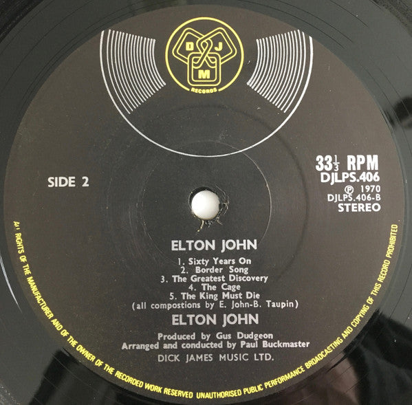 Elton John - Elton John (LP Tweedehands) - Discords.nl