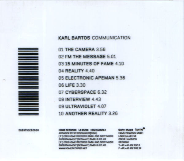 Karl Bartos - Communication (CD Tweedehands) - Discords.nl