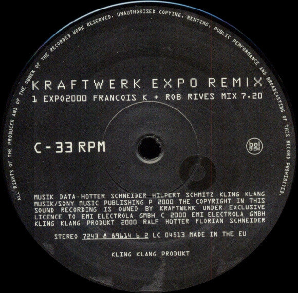 Kraftwerk - Expo Remix (12" Tweedehands) - Discords.nl