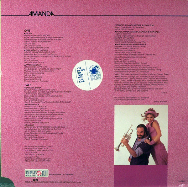 Randy Brecker & Eliane Elias : Amanda (LP, Album, HUB)