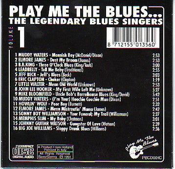 Various : Play Me The Blues... The Legendary Blues Singers (10xCD, Comp + Box, Comp)