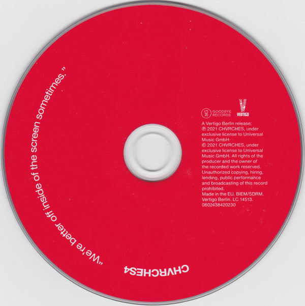 Chvrches : Screen Violence (CD, Album)