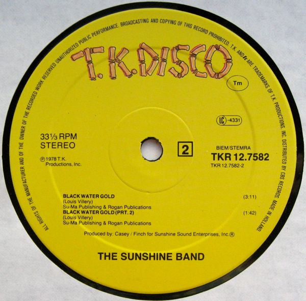 KC (4) / The Sunshine Band : Make Me A Star / Black Water Gold (12")