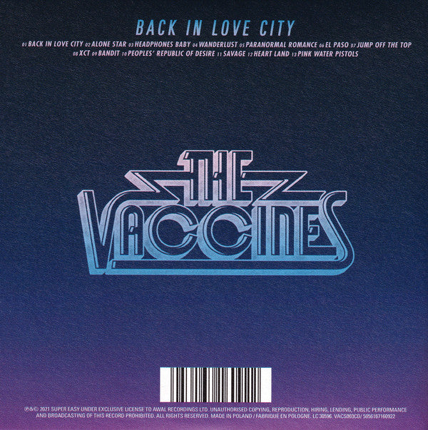 The Vaccines : Back In Love City (CD, Album)