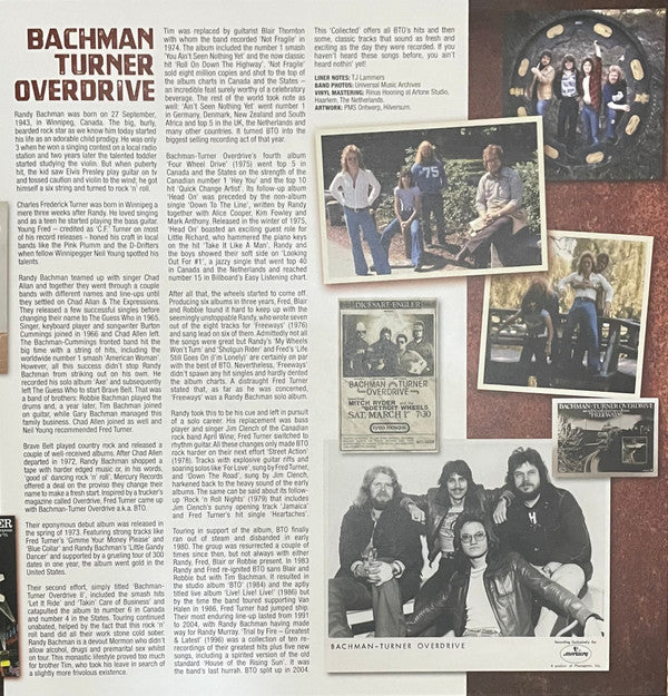 Bachman-Turner Overdrive : Collected (2xLP, Comp)