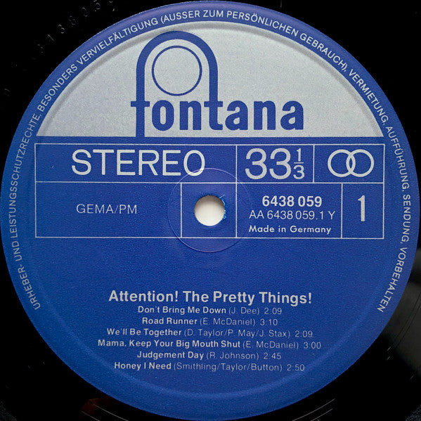 The Pretty Things : Attention! The Pretty Things! (LP, Comp)