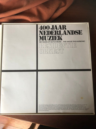 Residentie Orkest : 400 Jaar Nederlandse Muziek (6xLP, Comp + Box)