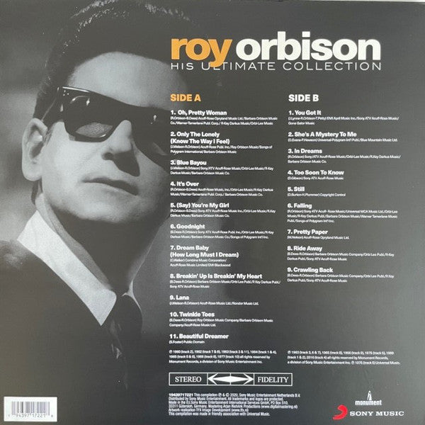 Roy Orbison : His Ultimate Collection (LP, Album, Comp)