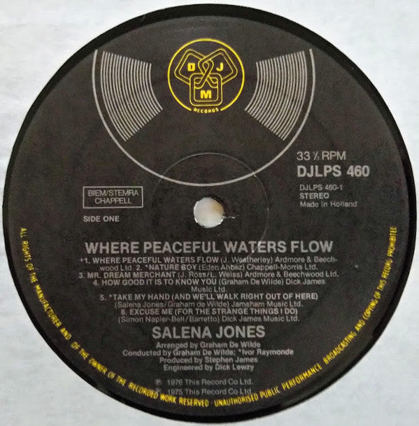 Salena Jones : Where Peaceful Waters Flow (LP, Album)