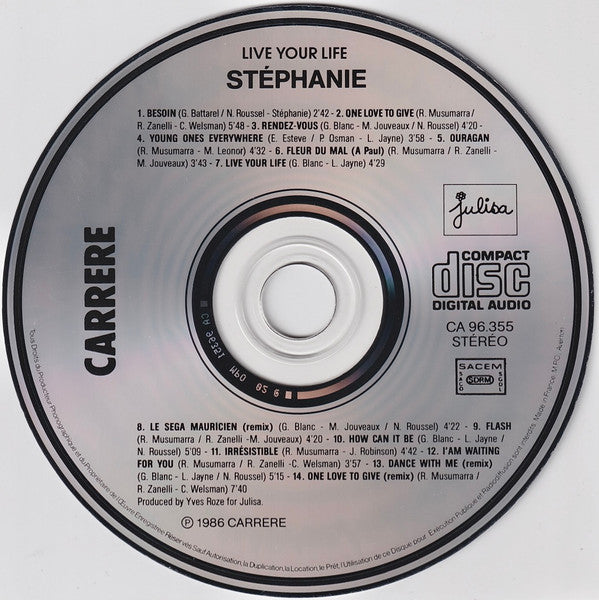 Stephanie (2) : Live Your Life (CD, Album)