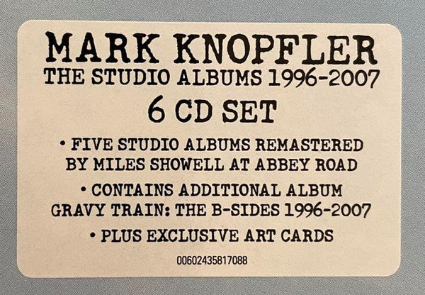 Mark Knopfler : The Studio Albums 1996-2007 (Box, Comp + CD, Album, RE, RM, Gol + CD, Album, RE)