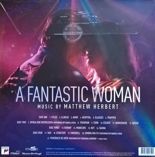 Matthew Herbert : A Fantastic Woman (Original Motion Picture Soundtrack) (2xLP, Album, Ltd, Num, RE, Pin)