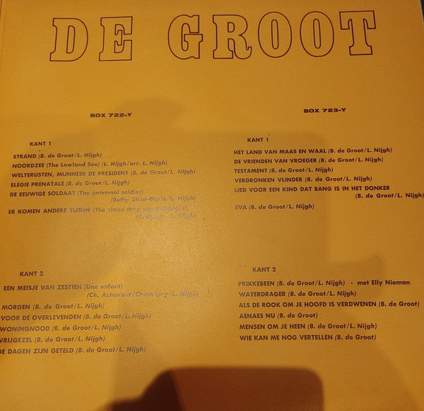 Boudewijn De Groot : Vijf Jaar Hits (2xLP, Comp, Gat)