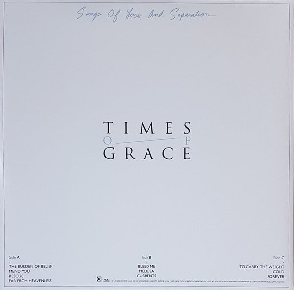 Times Of Grace : Songs of Loss & Separation (LP + LP, Etch + Album, Ltd, Whi)