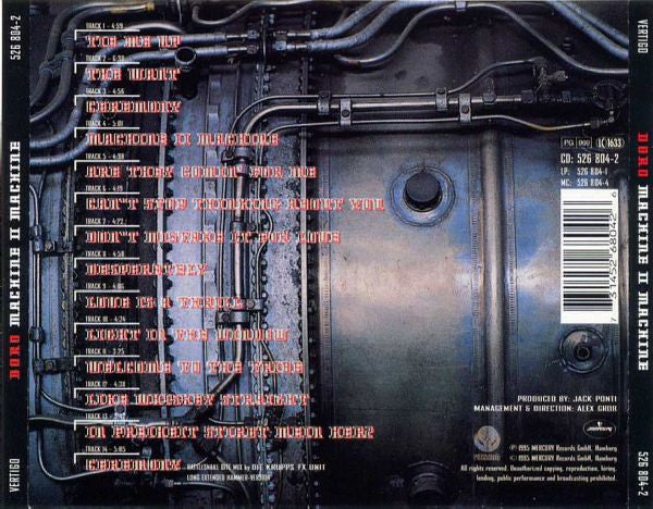 Doro : Machine II Machine (CD, Album)