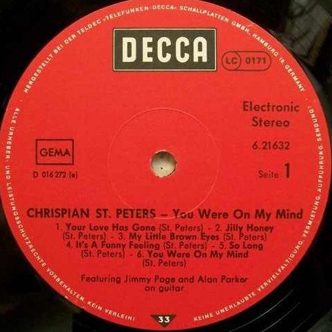 Chrispian St. Peters* : You Were On My Mind (LP, Comp, RE)