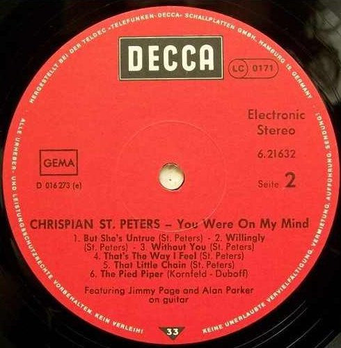 Chrispian St. Peters* : You Were On My Mind (LP, Comp, RE)