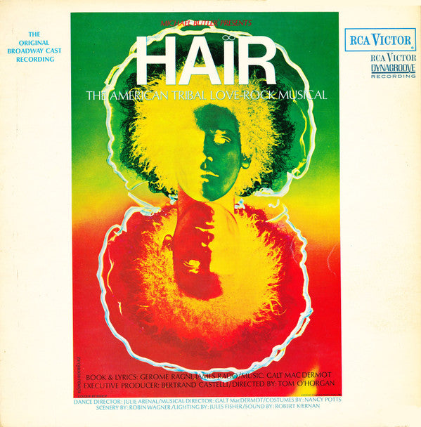 Various : Hair - The American Tribal Love-Rock Musical - The Original Broadway Cast Recording (LP, Album, RE)