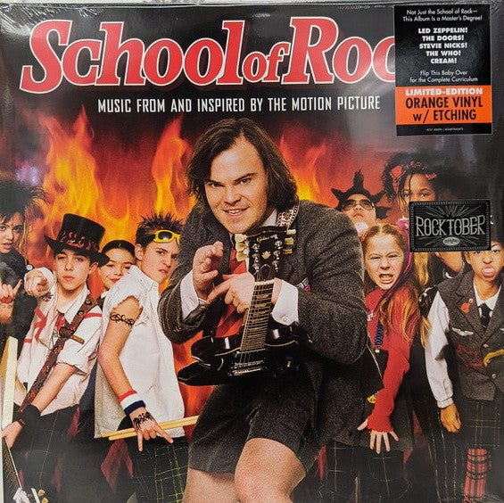 Various : School Of Rock (Music From And Inspired By The Motion Picture) (LP, Ora + LP, S/Sided, Etch, Ora + Comp, Ltd, RE)