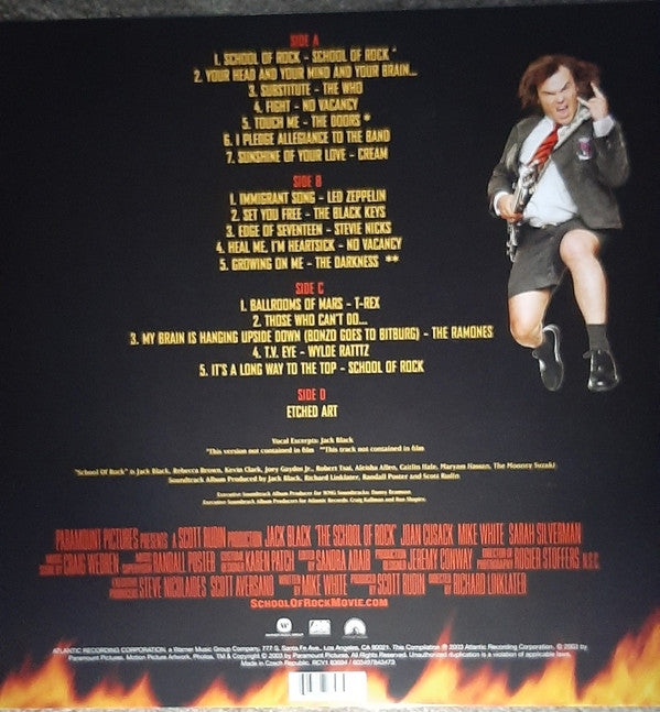 Various : School Of Rock (Music From And Inspired By The Motion Picture) (LP, Ora + LP, S/Sided, Etch, Ora + Comp, Ltd, RE)