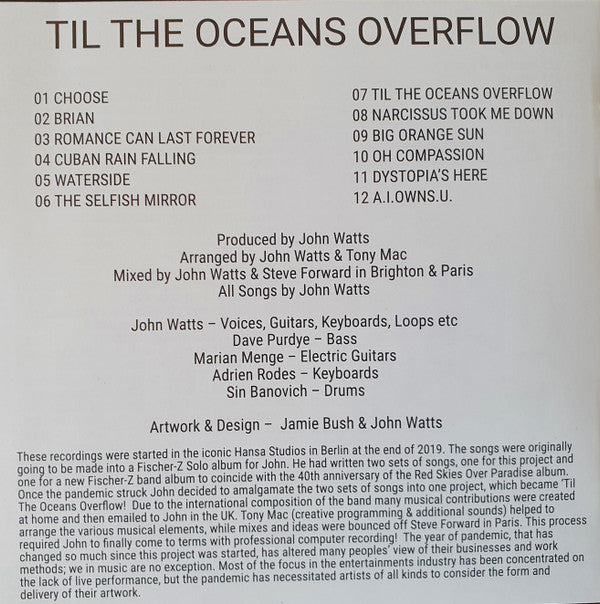 Fischer-Z : Til The Oceans Overflow (CD, Album)