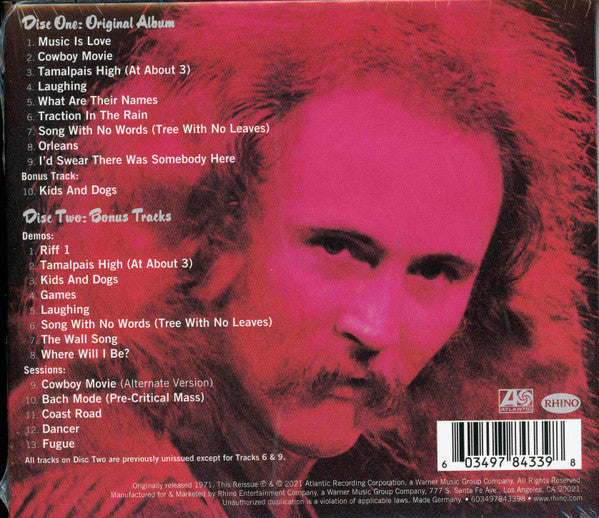 David Crosby : If I Could Only Remember My Name (2xCD, Album, RE, RM)