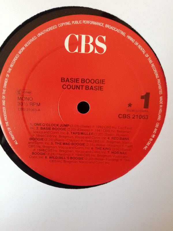 Count Basie : Basie Boogie (LP, Comp, Mono)