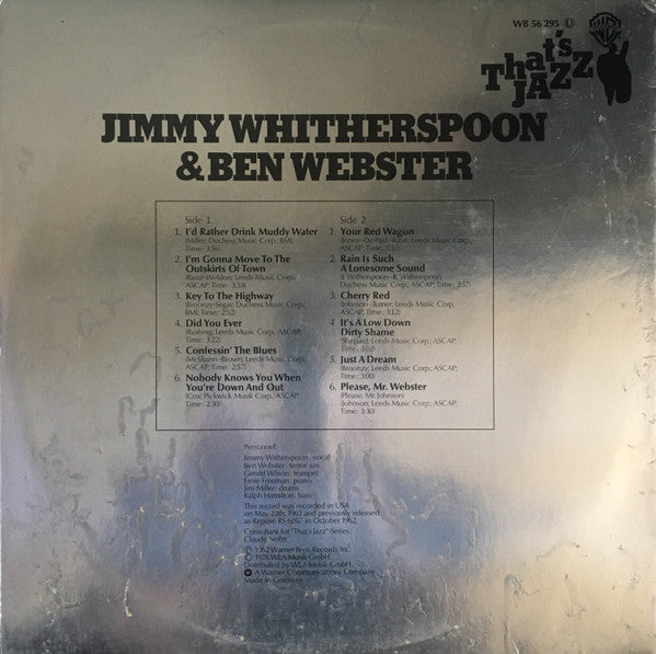 Jimmy Whitherspoon* & Ben Webster : That's Jazz (LP, RE)