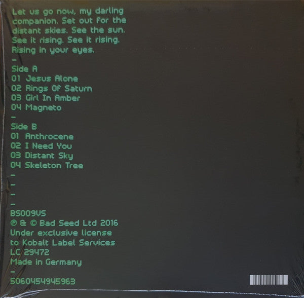 Nick Cave & The Bad Seeds : Skeleton Tree (LP, Album, RE)