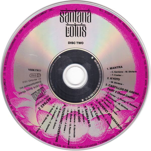 Santana : Lotus (2xCD, Album, RE)