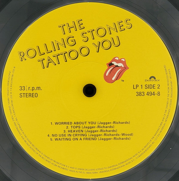 The Rolling Stones : Tattoo You (2xLP, Album, Dlx, RE, RM, Gat)